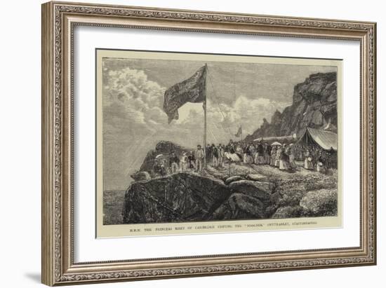 H R H the Princess Mary of Cambridge Visiting the Roaches, Swythamley, Staffordshire-Francis S. Walker-Framed Giclee Print