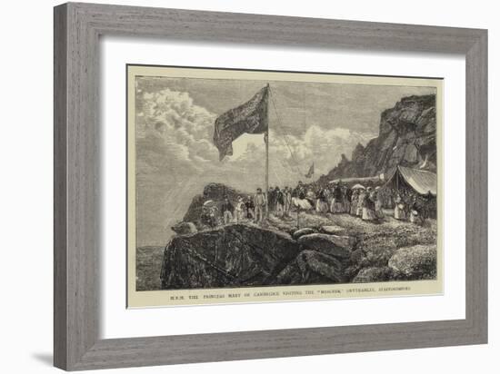 H R H the Princess Mary of Cambridge Visiting the Roaches, Swythamley, Staffordshire-Francis S. Walker-Framed Giclee Print