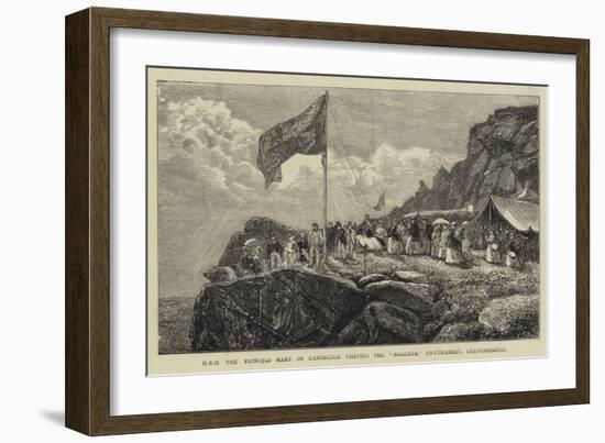 H R H the Princess Mary of Cambridge Visiting the Roaches, Swythamley, Staffordshire-Francis S. Walker-Framed Giclee Print