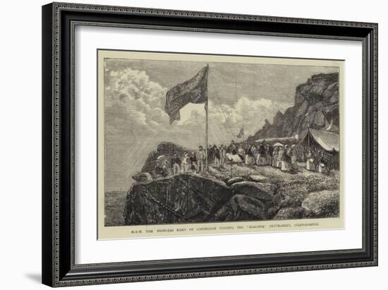 H R H the Princess Mary of Cambridge Visiting the Roaches, Swythamley, Staffordshire-Francis S. Walker-Framed Giclee Print