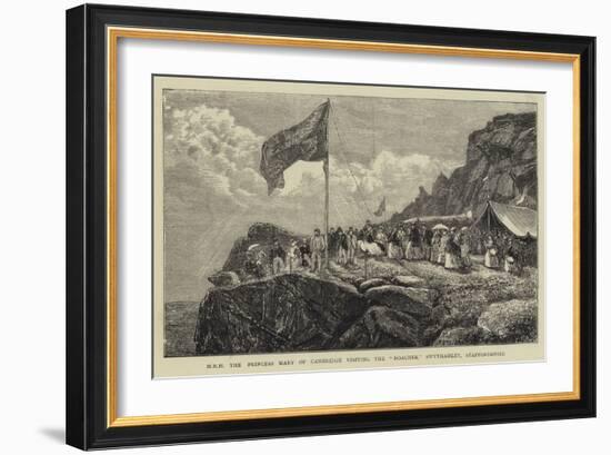 H R H the Princess Mary of Cambridge Visiting the Roaches, Swythamley, Staffordshire-Francis S. Walker-Framed Giclee Print