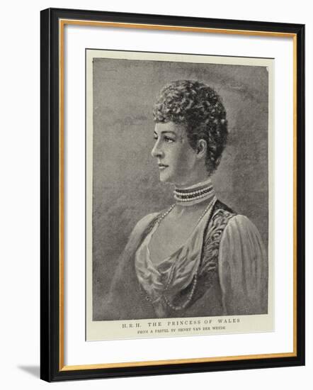 H R H the Princess of Wales-null-Framed Giclee Print