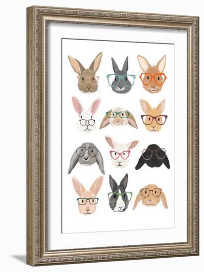 H Rabbits 2-Hanna Melin-Framed Giclee Print