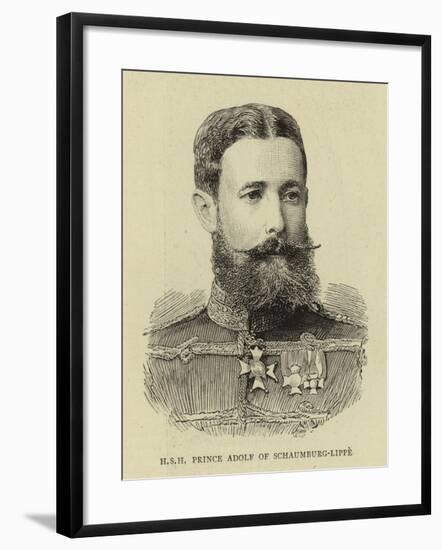 H S H Prince Adolf of Schaumburg-Lippe-null-Framed Giclee Print