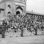 An Elephant Procession Passing Jumma Masjid, Delhi, India, 1900s-H & Son Hands-Framed Giclee Print