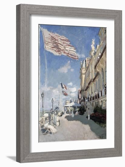 H“tel Des Roches Noires, Trouville-Claude Monet-Framed Giclee Print