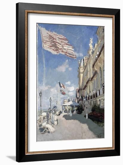 H“tel Des Roches Noires, Trouville-Claude Monet-Framed Giclee Print