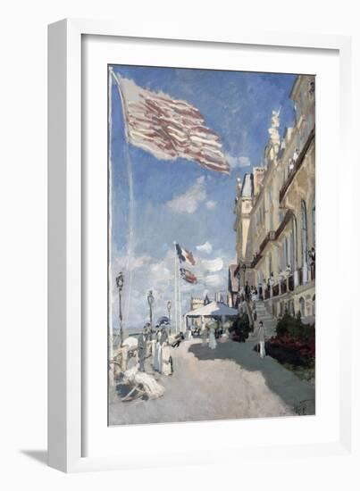 H“tel Des Roches Noires, Trouville-Claude Monet-Framed Giclee Print