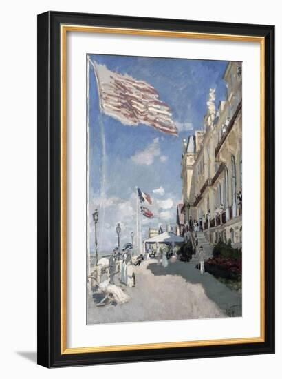 H“tel Des Roches Noires, Trouville-Claude Monet-Framed Giclee Print