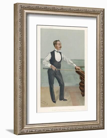 H.W. Stevenson a Leading British Player of His Day Who Won His First Billiards Championship in 1901-Spy (Leslie M. Ward)-Framed Photographic Print