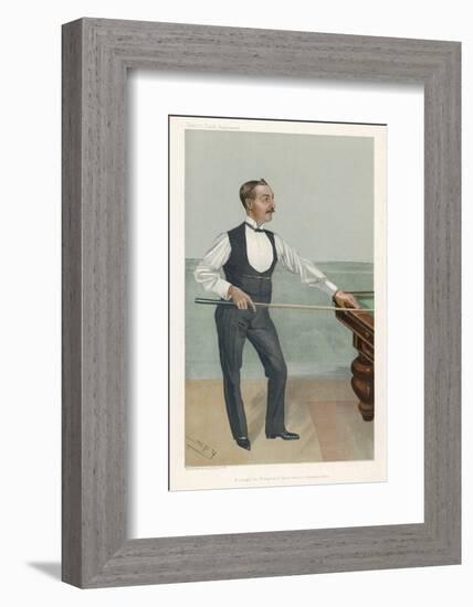 H.W. Stevenson a Leading British Player of His Day Who Won His First Billiards Championship in 1901-Spy (Leslie M. Ward)-Framed Photographic Print