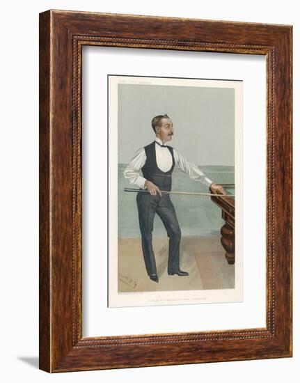 H.W. Stevenson a Leading British Player of His Day Who Won His First Billiards Championship in 1901-Spy (Leslie M. Ward)-Framed Photographic Print