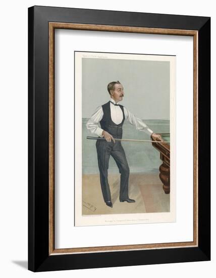 H.W. Stevenson a Leading British Player of His Day Who Won His First Billiards Championship in 1901-Spy (Leslie M. Ward)-Framed Photographic Print