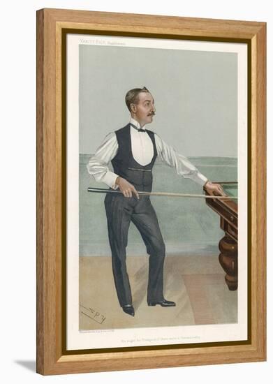 H.W. Stevenson a Leading British Player of His Day Who Won His First Billiards Championship in 1901-Spy (Leslie M. Ward)-Framed Premier Image Canvas