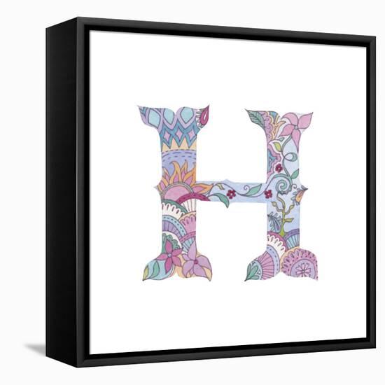 H-Green Girl-Framed Premier Image Canvas