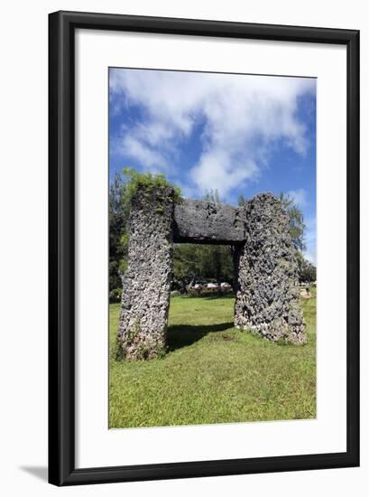 Ha'amonga 'A Maui Arch-benkrut-Framed Photographic Print