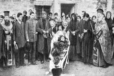 A Dead Greek Peasant Lying in a Coffin, 1922-HA Fawcett-Framed Premier Image Canvas