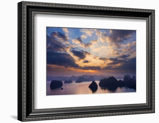 Ha long Bay landscape. Karst mountains, Vietnam, Aisa-Art Wolfe-Framed Photographic Print