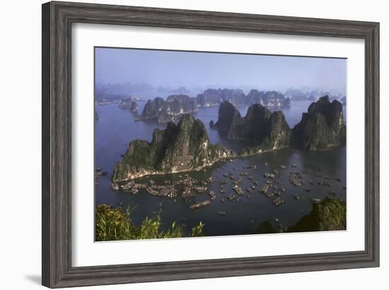 Ha Long Bay Vietnam viewed from above-Charles Bowman-Framed Photographic Print