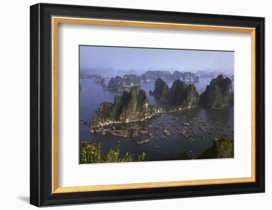 Ha Long Bay Vietnam viewed from above-Charles Bowman-Framed Photographic Print