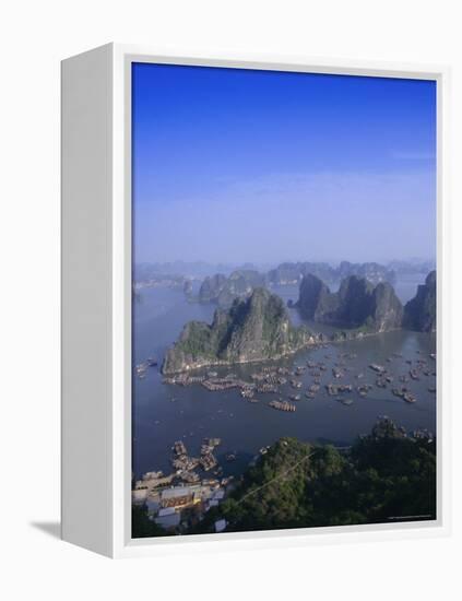 Ha Long (Ha-Long) Bay, Unesco World Heritage Site, Hong Gai, Vietnam-Charles Bowman-Framed Premier Image Canvas