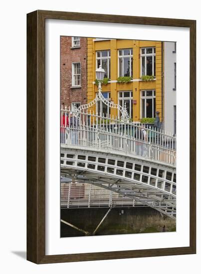 Ha'penny Bridge across the River Liffey, Dublin, Republic of Ireland, Europe-Nigel Hicks-Framed Photographic Print