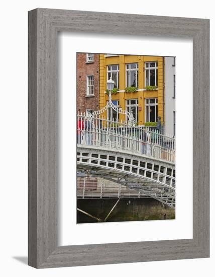 Ha'penny Bridge across the River Liffey, Dublin, Republic of Ireland, Europe-Nigel Hicks-Framed Photographic Print