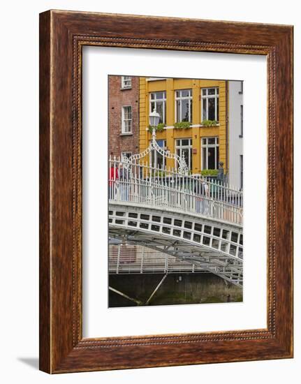 Ha'penny Bridge across the River Liffey, Dublin, Republic of Ireland, Europe-Nigel Hicks-Framed Photographic Print