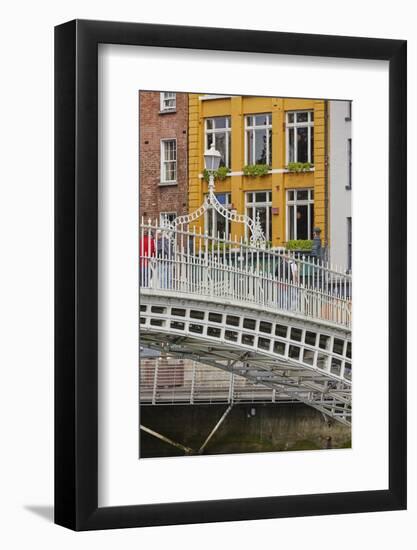 Ha'penny Bridge across the River Liffey, Dublin, Republic of Ireland, Europe-Nigel Hicks-Framed Photographic Print