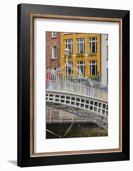 Ha'penny Bridge across the River Liffey, Dublin, Republic of Ireland, Europe-Nigel Hicks-Framed Photographic Print