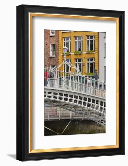Ha'penny Bridge across the River Liffey, Dublin, Republic of Ireland, Europe-Nigel Hicks-Framed Photographic Print