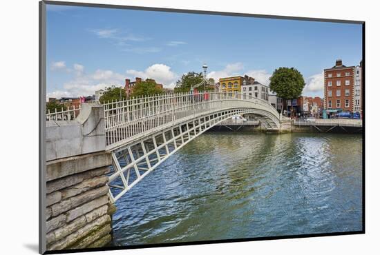 Ha'penny Bridge across the River Liffey, Dublin, Republic of Ireland, Europe-Nigel Hicks-Mounted Photographic Print