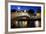 Ha'Penny Bridge Lit Up at Dusk, Liffey River, Dublin, Leinster Province, Republic of Ireland-null-Framed Photographic Print