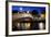 Ha'Penny Bridge Lit Up at Dusk, Liffey River, Dublin, Leinster Province, Republic of Ireland-null-Framed Photographic Print