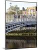 Ha' Penny Bridge on the Liffey River, Dublin, Republic of Ireland, Europe-Oliviero Olivieri-Mounted Photographic Print