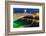 Ha Penny Bridge over the River Liffey at dusk in downtown Dublin, Ireland-Chuck Haney-Framed Photographic Print