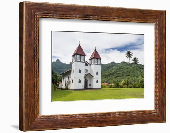 Haapiti Catholic Church, Moorea, Society Islands, French Polynesia, Pacific-Michael Runkel-Framed Photographic Print