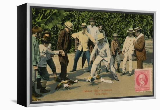 'Habana: Rina de Gallos. Cock Fight', 1918-Unknown-Framed Premier Image Canvas