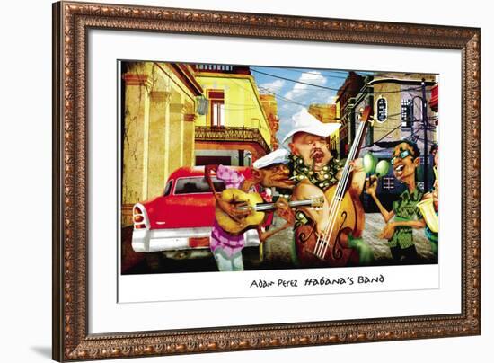 Habana's Band-Adam Perez-Framed Art Print