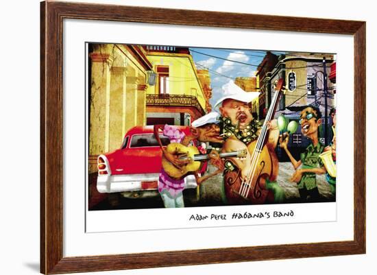 Habana's Band-Adam Perez-Framed Art Print