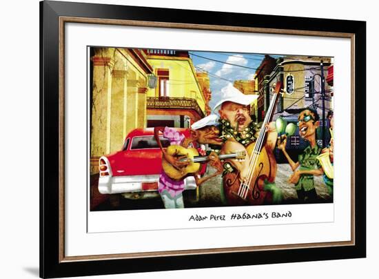 Habana's Band-Adam Perez-Framed Art Print