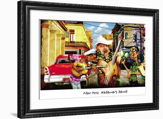 Habana's Band-Adam Perez-Framed Art Print