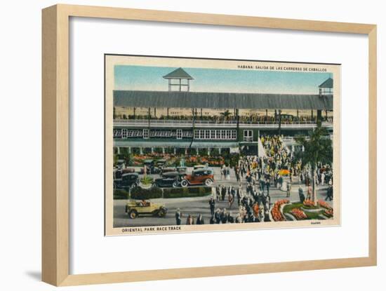 'Habana: Salida De Las Carreras De Caballos. Oriental Park Race Track', c1910-Unknown-Framed Giclee Print