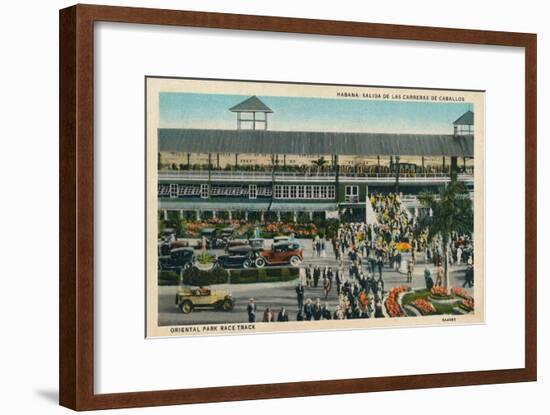 'Habana: Salida De Las Carreras De Caballos. Oriental Park Race Track', c1910-Unknown-Framed Giclee Print