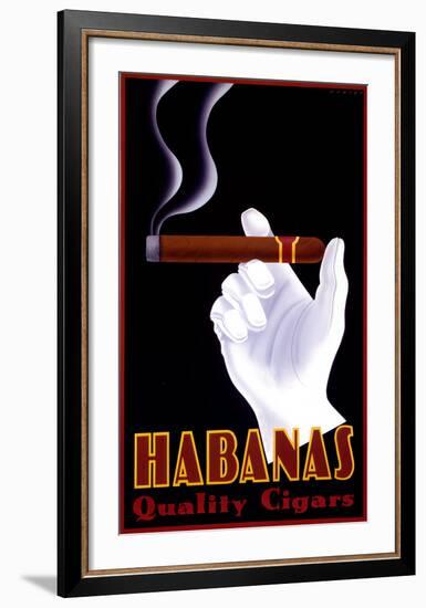 Habanas Quality Cigars-Steve Forney-Framed Art Print