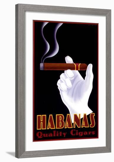 Habanas Quality Cigars-Steve Forney-Framed Art Print