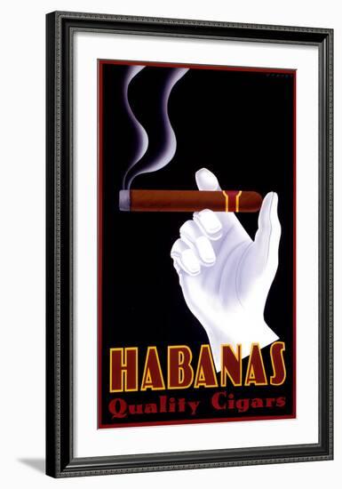 Habanas Quality Cigars-Steve Forney-Framed Art Print