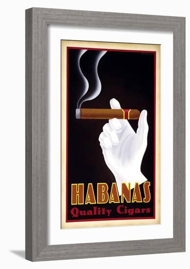 Habanas Quality Cigars-Steve Forney-Framed Art Print