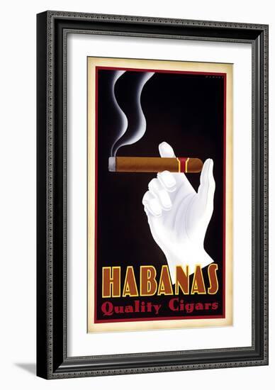 Habanas Quality Cigars-Steve Forney-Framed Art Print