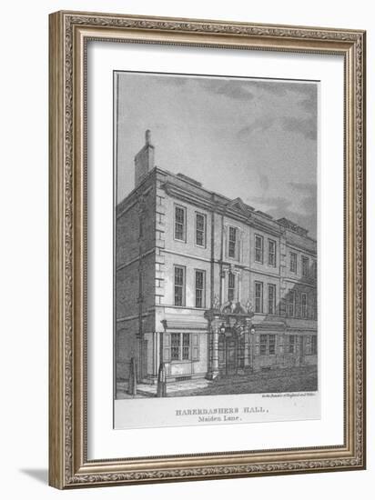 Haberdashers' Hall, City of London, 1811-William Angus-Framed Giclee Print